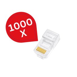 Pachet 1000 bucăți Mufă RJ45 CAT5