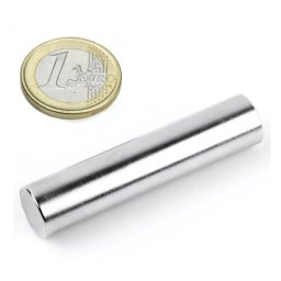 Magnet neodim cilindru ⌀12x50 mm, putere 6 kg - N38