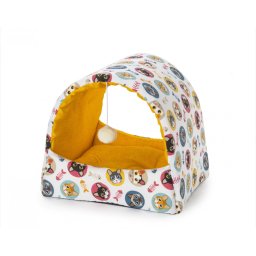 Leopet Casuta Multicolor pentru caini si pisici 45x38x40h cm