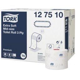 Hartie igienica 127510, 3 straturi, 27 buc/bax, Soft Mini Jumbo Tork
