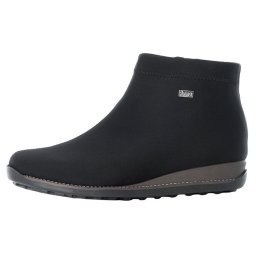 Ghete dama, Rieker, 98251-00-Negru, casual, tex, impermeabil, cu talpa joasa, negru (Marime: 37)