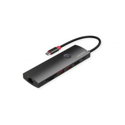 Docking station USB 3.2 Gen2 Type C la HDMI 4K60Hz/2xUSB 3.2/1xUSB Type C PD/1x Gigabit Ethernet/1x SD/microSD, Roline 12.02.1126