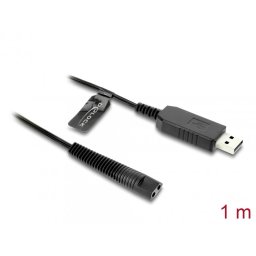 Cablu de alimentare USB 12V pentru aparate de ras electrice Braun seriile 1/3/5/7/9 1m, Delock 90980