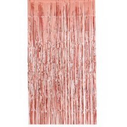 Perdea beteala rose gold holograma 2 x 1 m