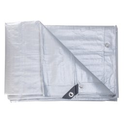 PRELATA ARGINTIE CU INELE 150GR/MP, 8 X 12 METRI