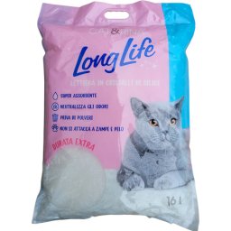 Cat & Rina LongLife așternut pentru pisici cu silicat cu molecule de fixare a umidității (6.4 kg) 16 l
