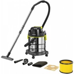 RYOBI R18WDV-0 18V umed-uscat aspirator - akku și încărcător fără