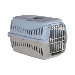 Cusca transport animale MPB GIPSY L, 58x38x38 cm, usa plastic, bleu