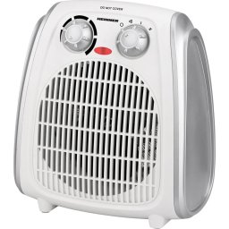 Aeroterma Heinner HFH-L2000SL, 2000 W, 2 trepte de putere, Termostat reglabil, Protectie la supraincalzire, Alb/Argintiu