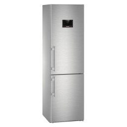 Combina frigorifica Liebherr CBNes 4898, 338 L, No Frost, Display, Control electronic, Alarma usa, BioFresh, HolidayMode, SuperCool, H 201 cm, Inox