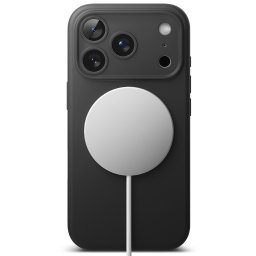Husa silicon iPhone 17 Pro Ringke - Silicone Magnetic MagSafe Black