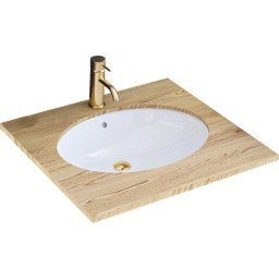 Lavoar încastrat NEL REA-U6330, 39 x 47,5 cm, ceramică, alb lucios