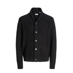 JACK & JONES Jachetă Jjpaul Knit Shawl 12279337 C-N10 black