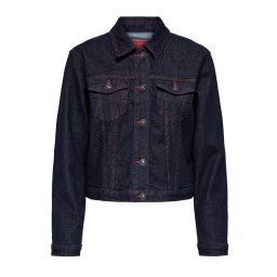 ONLY Geacă Onlcarnaby L/S Red Stitch Mae 15357698 BS000042 dark blue denim
