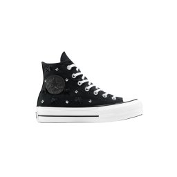 CONVERSE Sneakers Chuck Taylor All Star Lift Platform Bows & Studs A14531C 001-black/silver/white