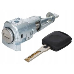 Cilindru Incuietoare Usa Auto Techstar, Compatibil Skoda Octavia 2 2004-2013, Finisaj Argintiu, Echiv OE 1Z0837167, usa stanga