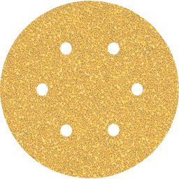 Set foi abrazive, 150 mm, 6 gauri, granulatie 40, 5 buc