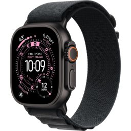 Smartwatch Watch Ultra 3 Titanium, 1.98 inch, 5G, Black Alpine Loop