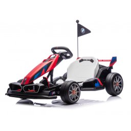 Kart electric pentru copii BMW Motosport putere 500W, sasiu ajustabil, rosu