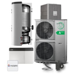 Pachet complet pompa de caldura aer-apa 16 kW Nibe AMS 10-16, boiler 300 litri