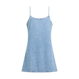 CALVIN KLEIN Rochie Iconic Denim Mini J20J225173 1AA denim light