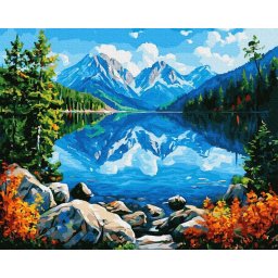 Set pictura pe numere, cu sasiu, Ochiul lui Tartar, 40x50 cm