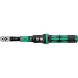 Wera torque wrench with push-through square drive Click-Torque Lock A 6 R/L black/green, 1/4" bit drive, 2.5 to 25 Nm