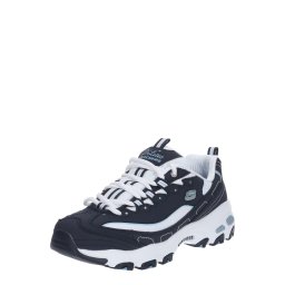 SKECHERS Pantofi cu șireturi 'D'Lites Biggest Fan' bleumarin / albastru deschis / alb
