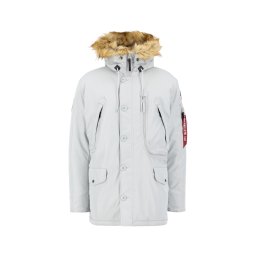 ALPHA INDUSTRIES Geacă de iarnă 'Polar' gri deschis