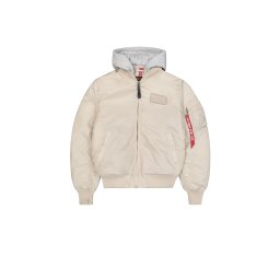 ALPHA INDUSTRIES Geacă de primăvară-toamnă bej / gri / roșu / alb