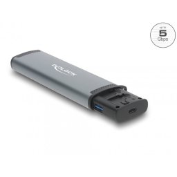 Cititor de carduri USB 5 Gbps cu slot SD/Micro SD + adaptoare + spatii depozitare card, Delock 91018