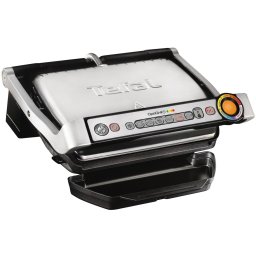 Gratar electric Tefal OptiGrill+ GC712D34, 6 programe automate, argintiu
