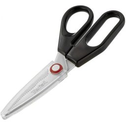 Foarfeca de bucatarie Tefal Ingenio K2071314, lame din inox detasabile, capac de protectie, maner robust, negru/argintiu