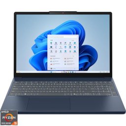 Laptop Lenovo IdeaPad Slim 3 15ARP10, Procesor AMD Ryzen™ 5 7535HS, Display 15.3" WUXGA (1920x1200), IPS, Memorie RAM 16GB DDR5, Capacitate 512GB SSD, Placa video integrata AMD Radeon™ 660M Graphics, Windows® 11 Home, Cosmic Blue (INT Keyboard)