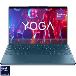 Laptop Lenovo Yoga Slim 9 14ILL10, Procesor Intel® Core™ Ultra 7 256V ,Display 14" WQUXGA (3840 x 2400), OLED, 120Hz, Touch, Memorie RAM 16GB LPDDR5x, Capacitate 1TB SSD, Placa video integrata Intel® Arc™ Graphics 140V, Windows® 11 Home, Tidal Teal