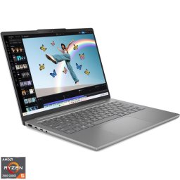 Laptop Lenovo IdeaPad Slim 5 14ARP10, Procesor AMD Ryzen™ 5 7535HS, Display 14" WUXGA (1920x1200), IPS, Memorie RAM 16GB DDR5, Capacitate 512GB SSD, Placa video integrata AMD Radeon™ 660M Graphics, No OS, Luna Grey (INT Keyboard)