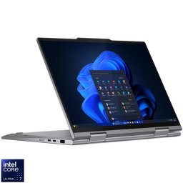 Laptop Lenovo ThinkPad X1 2-in-1 Gen 9, Procesor Intel® Core Ultra 7 155U, Display 14" WUXGA (1920x1200), IPS, Touch, Display 16GB LPDDR5x, Capacitate 512GB SSD, Placa video integrata Intel® Graphics, Windows® 11 Pro, Grey (INT Keyboard)