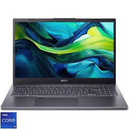 Laptop Acer Aspire 15 A15-51M-92TD cu procesor Intel® Core™ i9-13900H, Display 15.6" Full HD (1920x1080), IPS, Memorie RAM 16GB LPDDR5, Capacitate 1TB SSD, Placa video integrata Intel® Iris® Xe Graphics, Windows 11 Home, Steel Gray (INT Keyboard)