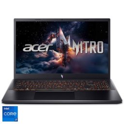 Laptop Acer Nitro V 15 ANV15-52-7186, Procesor Intel® Core™ i7-13620H, Display 15.6" Full HD (1920x1080), IPS, 165Hz, Memorie RAM 16GB DDR4, Capacitate 1TB SSD, Placa video dedicata NVIDIA® GeForce RTX™ 5060 8GB GDDR7, No OS, Obsidian Black (INT Key