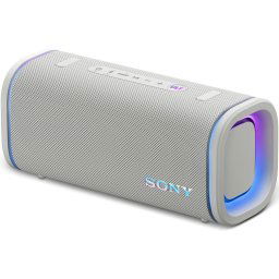 Boxa portabila Sony ULT FIELD 5 SRS-ULT50W, Bluetooth 5.3, 2 moduri ULT Power Sound, Lumini 360, Autonomie 25 ore, Rezistenta la apa IP67, Alb