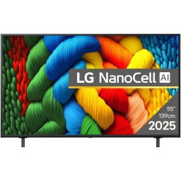 Televizor LG NanoCell 55NANO80A3B, Diagonala 139 cm, Rezolutie 3840 x 2160, Smart, 4K Ultra HD, Clasa G, Negru