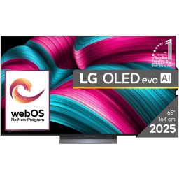 Televizor LG OLED evo 65C52LA, Diagonala 164 cm, Rezolutie 3840 x 2160, Smart, 4K Ultra HD, 100 Hz, Clasa F, Gri