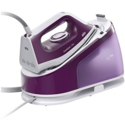Statie de calcat Braun CareStyle 1 Pro IS1514VI, 2200 W, 6 bari, talpa ceramica, rezervor 1.7 l, debit de abur 400 g/min, Alb/Violet
