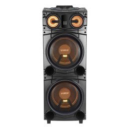 Boxa portabila Samus Fiesta 12, Putere RMS 100 W / de iesire 300 W / PMPO 1000 W, Display digital, Bluetooth, FM Radio, Bluetooth, Intrare Aux / USB / SD Card / Microfon, Iluminare pe ritmul muzicii, Negru