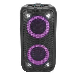 Boxa portabila Samus Miami 5.25, Putere RMS 80 W / de iesire 240 W / PMPO 800 W, Display digital, Bluetooth, FM Radio, Intrare Aux / USB / Microfon, Iluminare pe ritmul muzicii, Negru