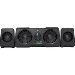 Sistem de boxe PC White Shark MOOD GSP-968, 2.2 Canale, 16W RMS (5W x 2 + 3W x 2), Iluminare Rainbow LED, Alimentare USB, Interfata Audio 3.5 mm, Negru