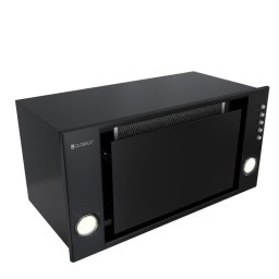 Hota incorporabila Globalo Desolero 60.2, clasa energetica B, latime 55, adancime 27,8 cm, control manual, interval de viteza 3, randament maxim 525 m3/h, Neagra