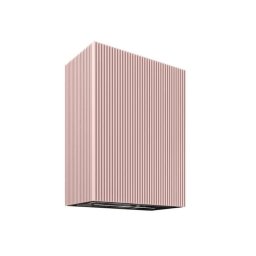 Hota decorativa GLOBALO LOWIO 60.1, integrata in dulap cu fronturi riflate BL/ Velvet Rose, clasa energetica A+, capacitate de absorbtie 720 mc/h, 4 trepte, Roz pastel