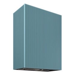 Hota decorativa GLOBALO LOWIO 60.1, integrata in dulap cu fronturi riflate BL/ OCEAN BLUE, clasa energetica A+, capacitate de absorbtie 720 mc/h, 4 trepte, Albastru marin