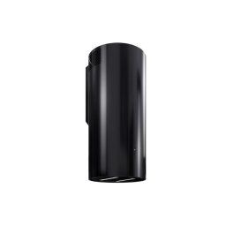 Hota de perete GLOBALO LANILIA WERENISO 39.1, clasa energetica A, iluminat LED, cilindrica, adancime 43 cm, control Soft-Touch, interval de viteza 3 si boost, capacitate maxima de absortie 715 m3/h, Negru
